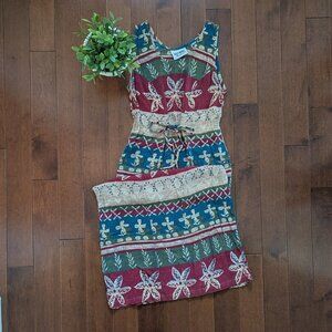 BOHO BEACHY PRINT VINTAGE SUNDRESS